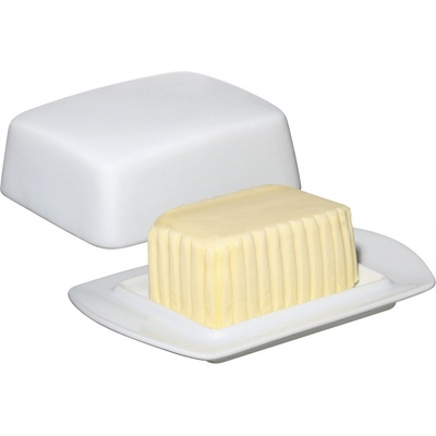 Cilio Porcelánová dóza na máslo bílá 19 x 5,5 x 13 cm