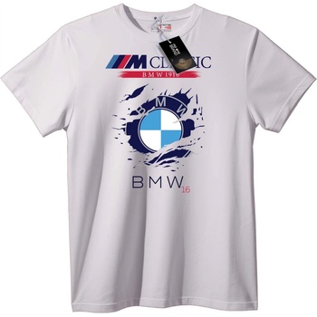 NOONEBRAND Тениска BMW M Класик - 2XL, White