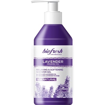 Lavender Organic Oil Relaxačný a zmäkčujúci sprchový gél 300 ml