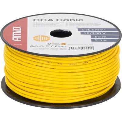 Amio 04449 Vodič reproduktoru jednožilový CCA 1x1.5mm2 50m