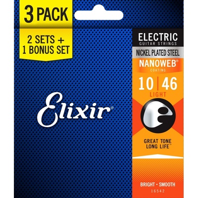 Elixir Nanoweb Light 3-Pack