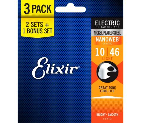 Elixir Nanoweb Light 3-Pack