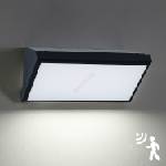 Brilagi - led външно стенно осветително тяло със сензор triangle led/20w/230v черно (bg1020)