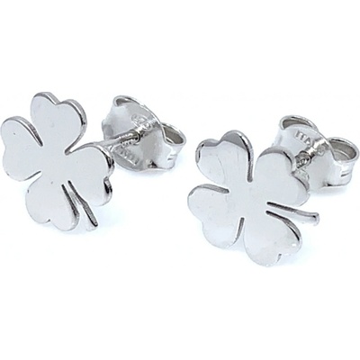 Jan Kos jewellery stříbrné náušnice čtyřlístek 12119304
