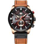 Curren Часовник curren fo-14225 - Кафяво / Черно kp14225 Часовници