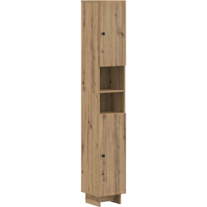 vidaXL Шкаф за баня с отворена рафт EDE Дъб артизан 30 x 31 x 190 см (895944)