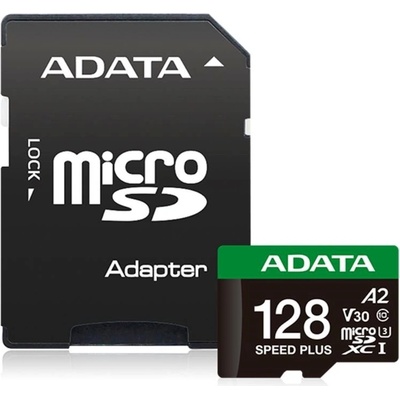 Adata MicroSDXC 128GB Speed Plus UD128GUI3V30A2SP-RA1