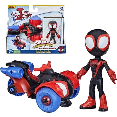 Hasbro Marvel Spidey a Jeho Úžasní Kamarádi Miles Morales s Vozidlem Techno Racer F1941