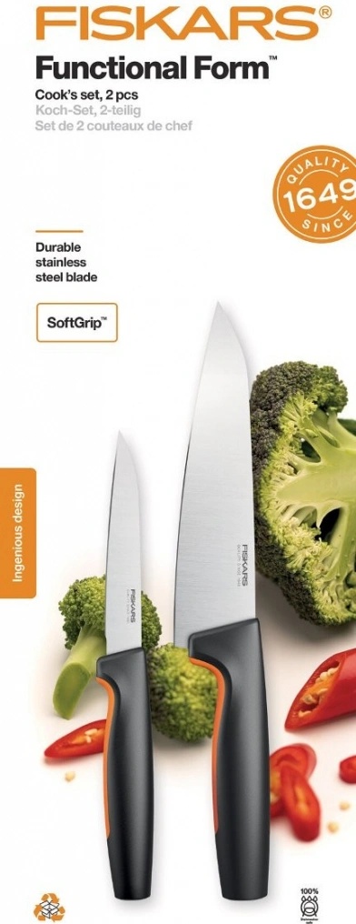 Fiskars Functional Form Forbici per Pesce, Acciaio Inossidabile, Nero/Arancione, 22 x 9.2 x 2.5 cm, 1003032