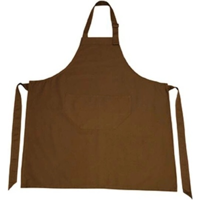 L-Merch Unisex zástěra NT5220 Brown 85x75cm