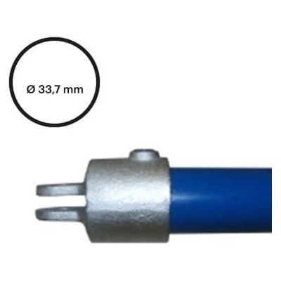 Konstrukční fitinka, spojka ocelových trubek pr. 33,7 mm – kloubová ''samička'' 173F-B34