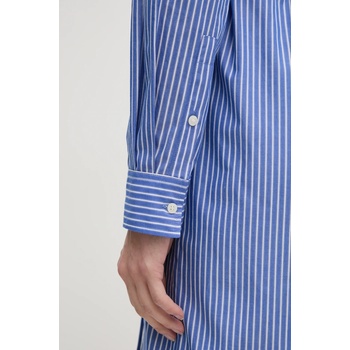 Tommy Hilfiger Рокля Tommy Hilfiger в синьо среднодълга със стандартна кройка WW0WW45581 (WW0WW45581)