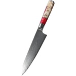 HARAHU Дамаска кухненски нож HA-35095 - Big Chef/Червен KP35095