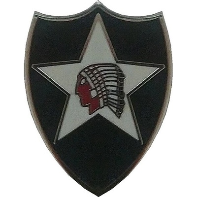 Odznak US 2nd INFANTRY DIVISION indián barevný
