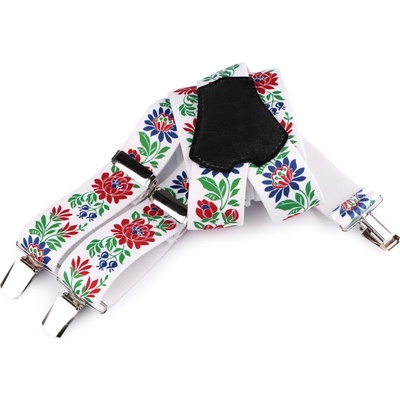 Stoklasa FOLKLOR bílá Y květinová 650363/01 – Zboží Dáma