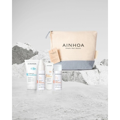 Ainhoa Senskin Travel Set - Krém pro citlivou pleť 50 ml + hydratační sérum 50 ml + čistící mléko 30 ml + pleťové tonikum 30 ml Dárková sada
