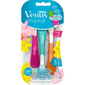 Gillette Venus 3 Дамска самобръсначка Tropical, 3 броя - ozone