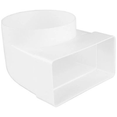 Dalap Redukce 90° z 100 mm na potrubí čtyřhranné 110 x 55 mm – Sleviste.cz