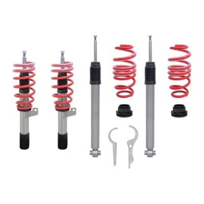 Регулируемо окачване за Seat Leon (2012+) - червено