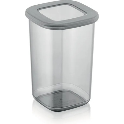 Horecano home-Кутия квадрат със силиконов капак 1, 2l АНТРАЦИТ (bnm-0711) (014845)