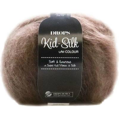 Drops Kid-Silk 15 tmavá hnědá
