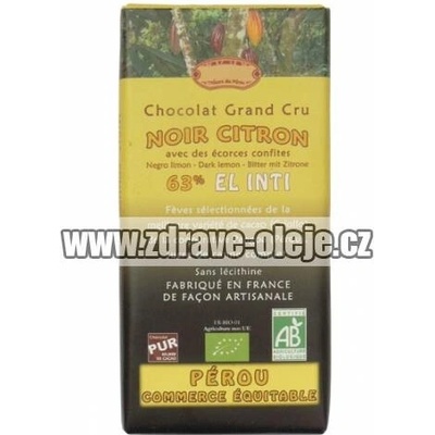Salute Livi Hořká s citronem Bio 63% 100 g