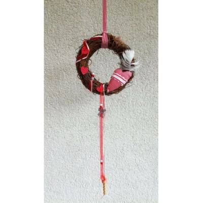 HAND MADE Celoroční Srdíčkový věneček na dveře
