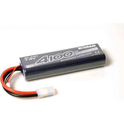 NOSRAM Tamiya 4100 mAh 7.4 V 50C LiPo Car Stickpack Hardcase konektor