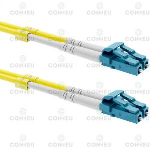 Conneu LC-LC дуплексна пач корда, сингълмод OS2, 2 мм. , жълта, Conneu (15 м) (CNFJ-LCLCOS2DYE2mm-15)