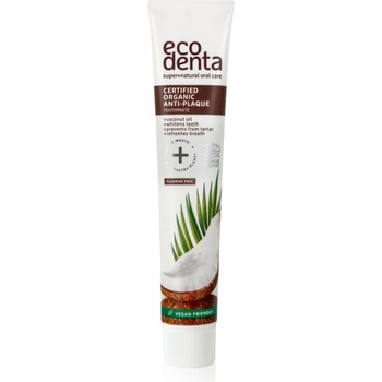 Ecodenta Certified Organic Anti-plaque паста за зъби против зъбна плака и за здрави венци с кокосово масло 75ml