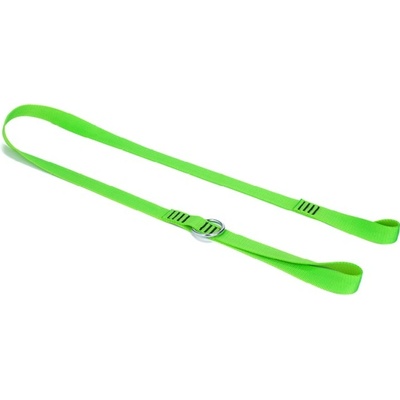 Plochý závěsný popruh NLG Lanyard na řetězovou pilu s nosností 10 kg – nylon, zelená, 1300×25 mm