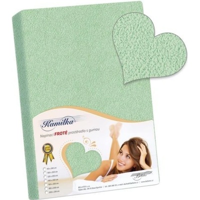 Bellatex prostěradlo froté světle zelené 180x200