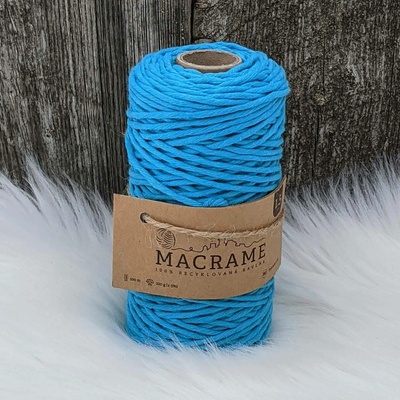 Velká vlna Macrame 1,5mm Azuro