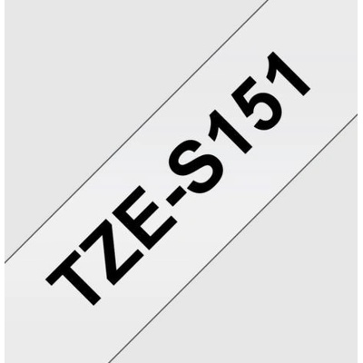 TZE-S151,priesvitná / čierna, 24mm TZES151