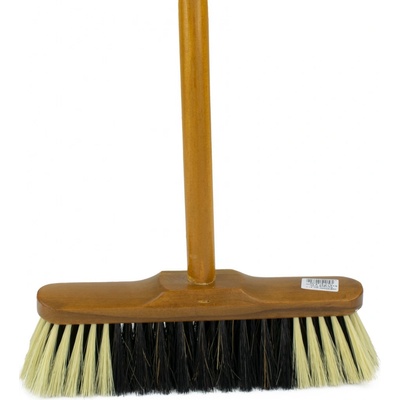 Spokar Smeták s násadou dřevěný mořený 5141/537 28,5 cm vlákno směs