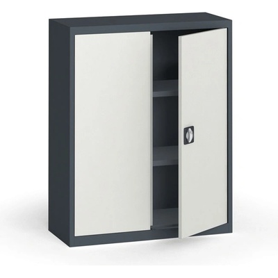 B2B Partner METAL, 1150 x 950 x 400 mm, 2 police, tmavě šedá / šedá – Zboží Mobilmania