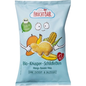 FruchtBar BIO Křupky Želvy - Kukuřice mango a banán 3 x 30 g