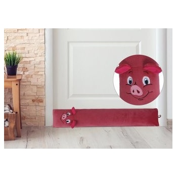 Bellatex vankúš LIN těsnicí válec růžové prasátko 15x85