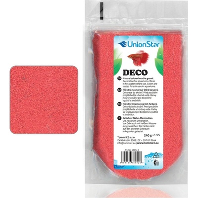 UnionStar Betta piesok Deco červený 1-1,5 mm 240 g