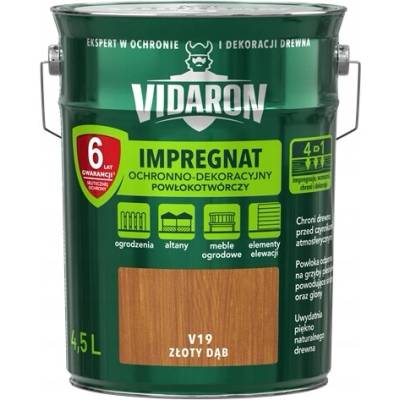 Impregnace na dřevo Vidaron V19 Zlatý Dub 4,5 l