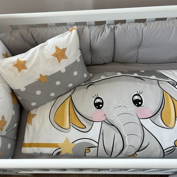 Бебешки спален комплект Сладки Сънища Сив