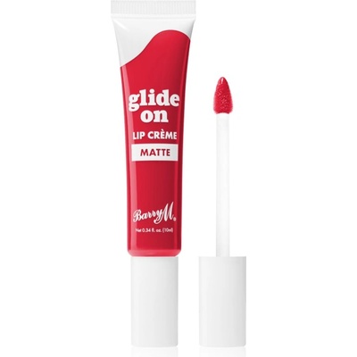 Barry M Glide On Crème блясък за устни цвят Sizzling Red 10ml