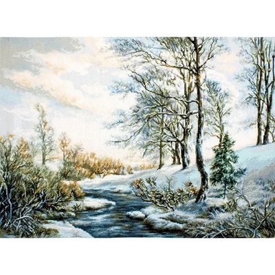 Luca-S Пролетен ден - гоблен със схема 1: 1 (aida 25 каунта)