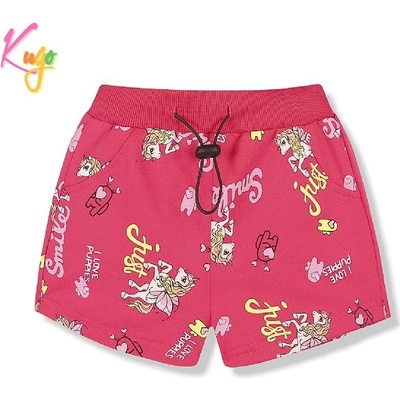 dívčí kraťasy Kugo FS6796 tmavě růžové