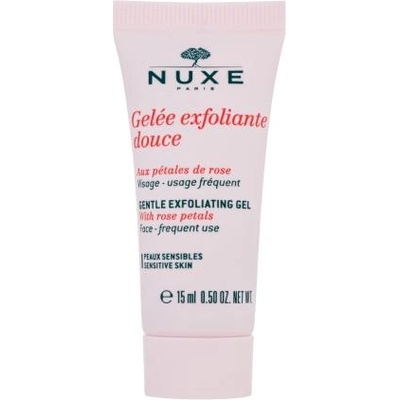 NUXE Rose Petals Cleanser Gentle Exfoliating Gel почистващ гел за чувствителна кожа 15 ml тестер за жени