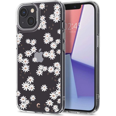 Spigen Cyrill Cecile Case White Daisy - хибриден кейс с висока степен на защита за iPhone 13 (цветни мотиви)