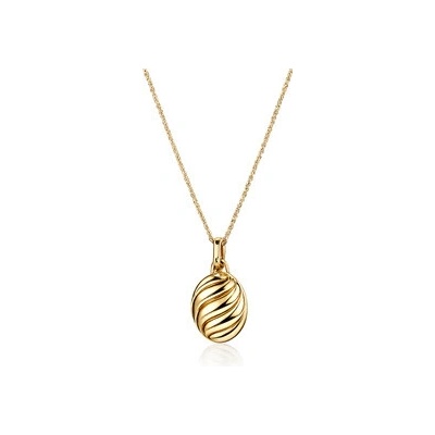 Šperky4U Zlacený ocelový náhrdelník OPD0381-GD