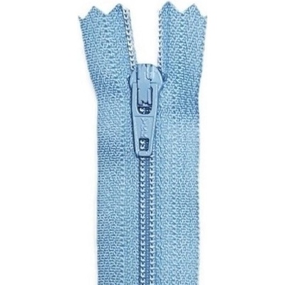 YKK zip spirálový nedělitelný, modrý pastelový - 35 cm