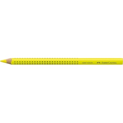 Faber Castell Grip Jumbo trojhranná pastelka v neonově žluté barvě FC114807