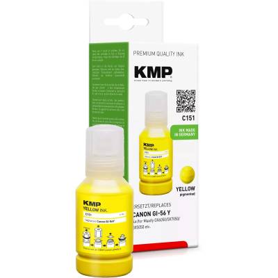 Compatible KMP C148 касета за принтер, съвместима с Canon Maxify GI-56, черна (1584,0001)